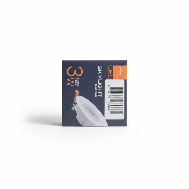 Spot LED Intégré Rond 3W 3000K IP20 PEC