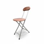 Chaise pliante en bois et métal pour extérieur et intérieur