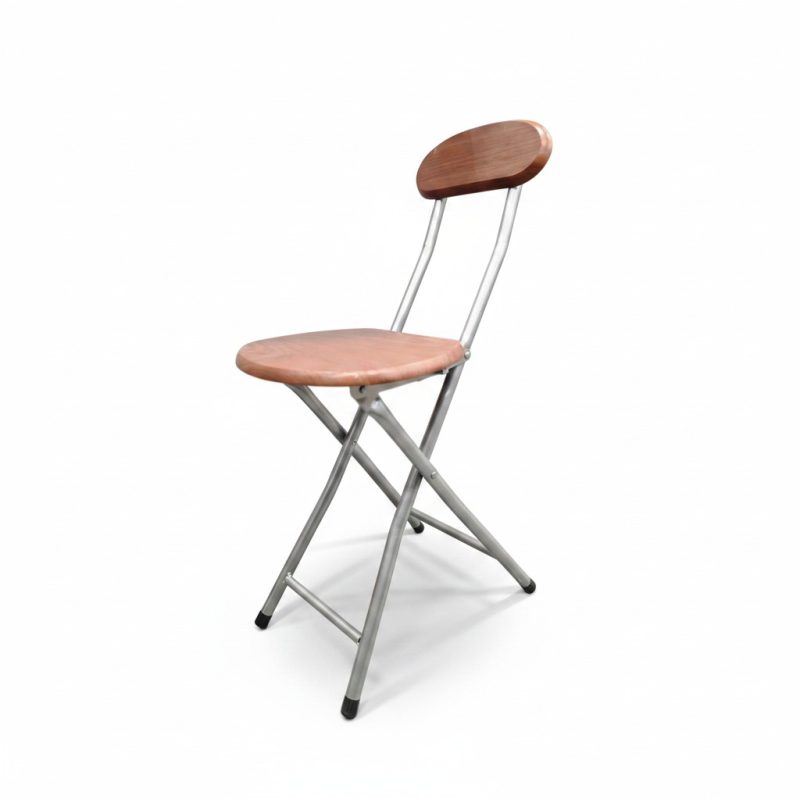Chaise pliante en bois et métal pour extérieur et intérieur