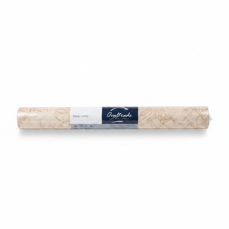 Papier Peint Feuillage Beige 10.05x0.53m Ovattende