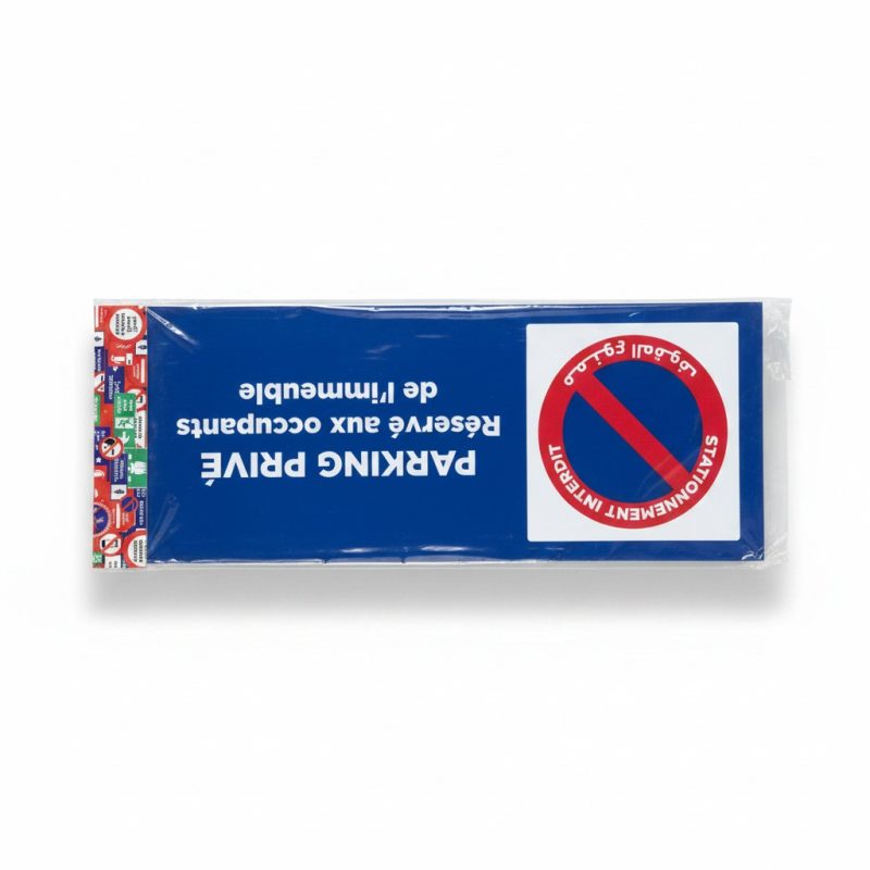 Plaque signalétique Parking Privé Réservé aux occupants