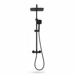 Colonne de douche noir mat avec douchette | Avosten