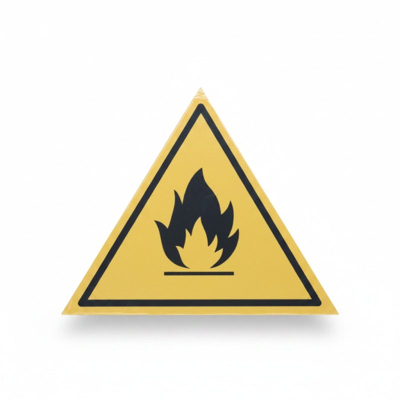 Panneau de signalisation Danger Matières Inflammables