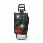 Chariot de Courses à Roulettes - Sac à Motifs Graphiques