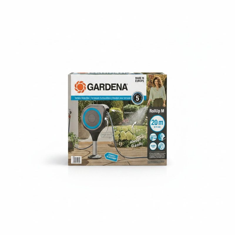 Dévidoir terrasse automatique RollUp M 20m Gardena