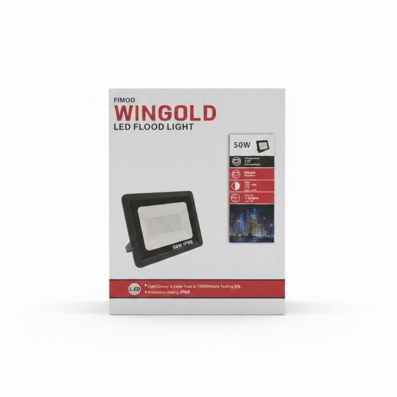 Projecteur LED 50W IP66 WINGOLD pour extérieur