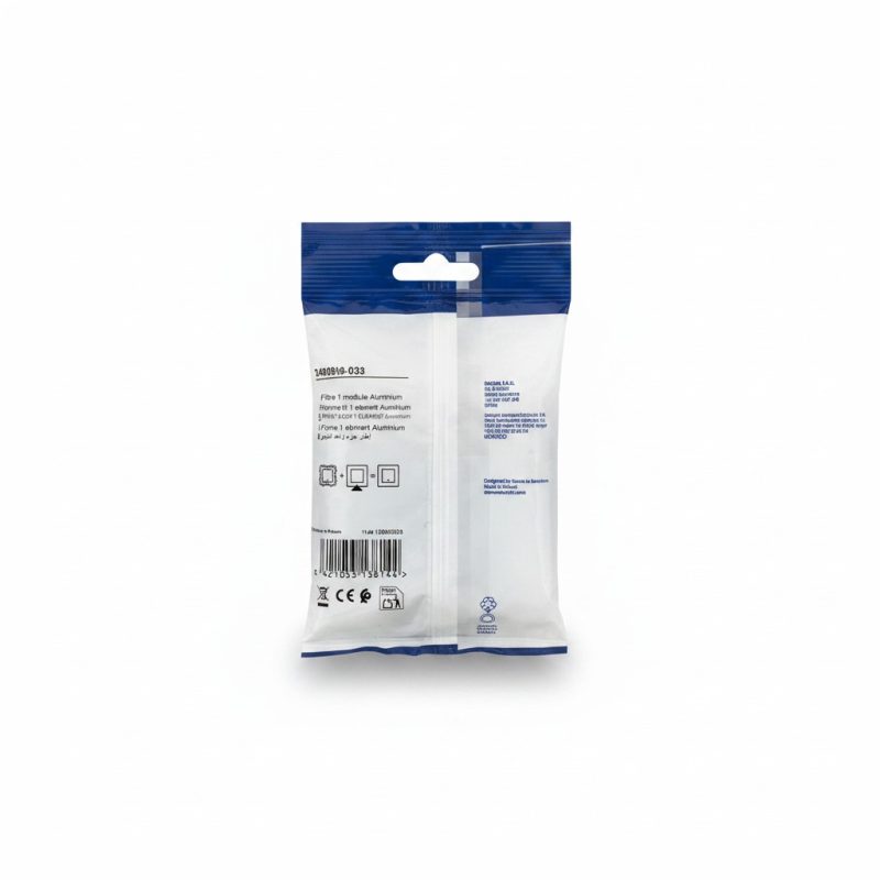 8484521 Plaque de finition Simon S24 Harmonie Aluminium 1 module