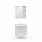 Meuble salle de bain PVC suspendu 60x48 cm blanc 3310-60