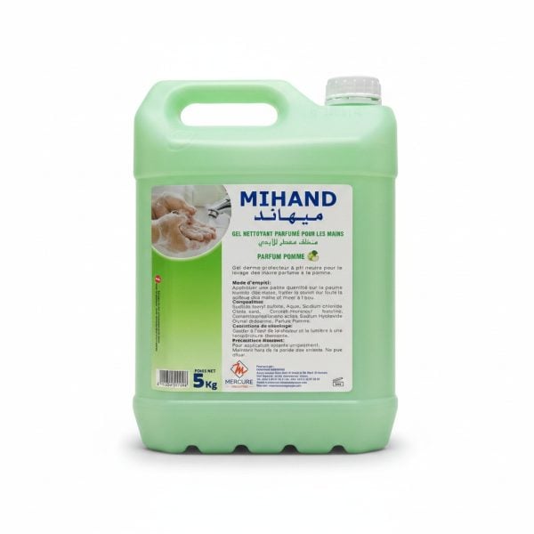 Gel nettoyant mains 5 Kg parfum pomme MIHAND
