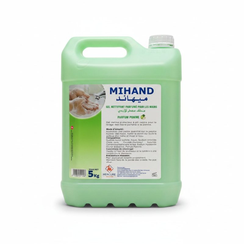 8407981 Gel nettoyant mains 5 Kg parfum pomme MIHAND