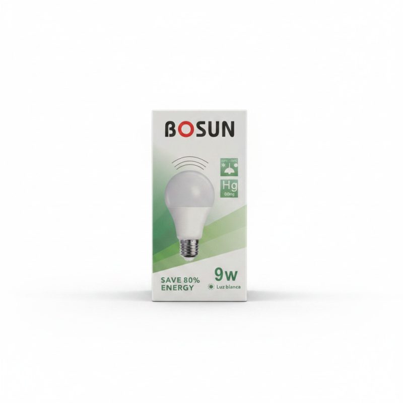 Ampoule LED 9W avec capteur intégré  Lumière blanche  BOSUN