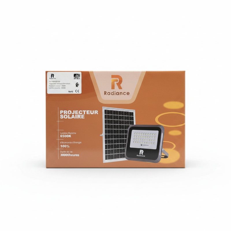 9707801 Projecteur Solaire LED 100W Radiance IP65 pour Jardin