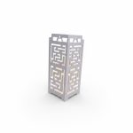 Étagère d'Angle 3 Niveaux PVC Blanc 22x22x55cm