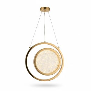 Suspension LED Dorama Dorée 20cm 3000K