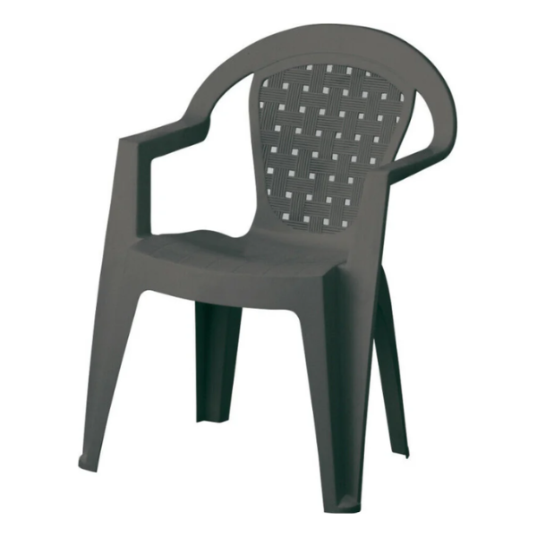 Fauteuil monobloc norma 55x53x80cm anthracite