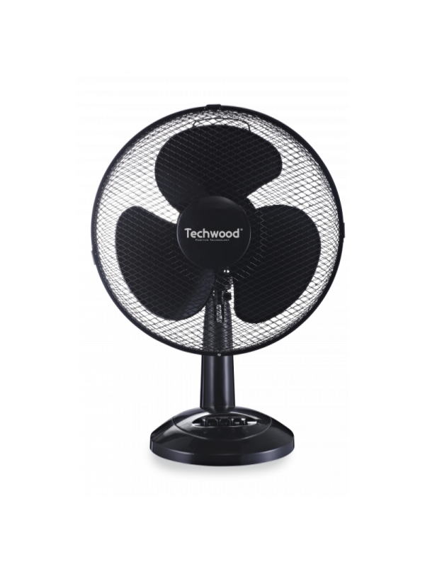 958753 Ventilateur de table 30 cm 40 W noir Techwood – Image 1