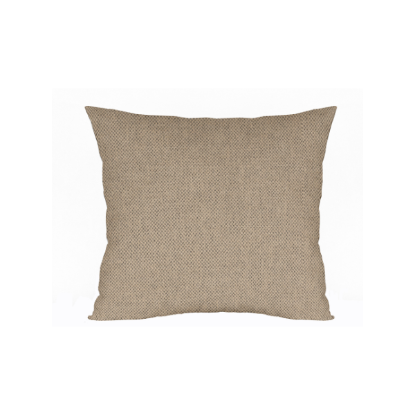 Coussin rempli de fibre taupe 45 x 45 cm