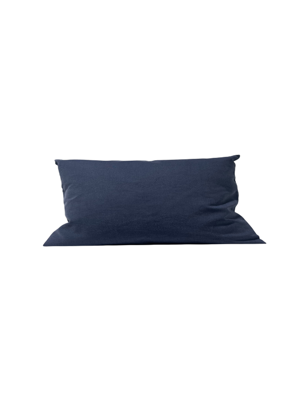 972020 Coussin rempli de fibre bleu marine 30 x 50 cm – Image 1