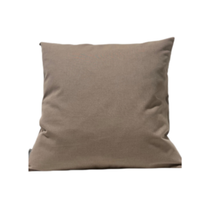 Coussin rempli de fibre taupe 45 x 45 cm