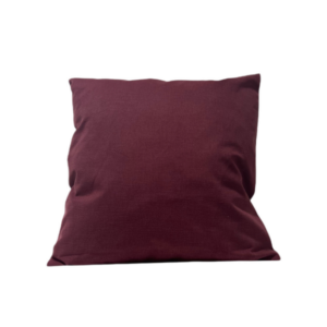 Coussin rempli de fibre bordeaux 45 x 45 cm