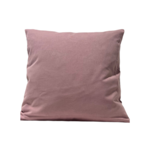 Coussin rempli de fibre rose poudré 45 x 45 cm