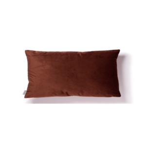 Coussin rempli de fibre marron 30x50 cm