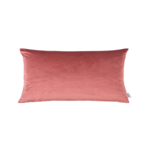Coussin rempli de fibre rose poudré 30x50 cm