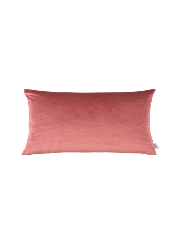 972037 Coussin rempli de fibre rose poudré 30x50 cm – Image 1