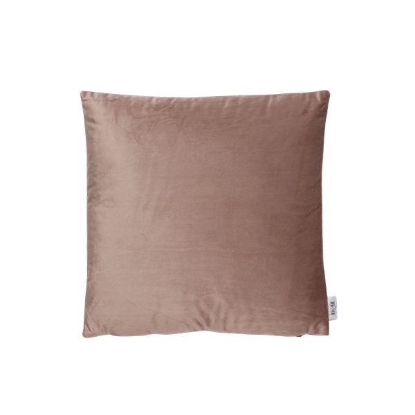 Coussin rempli de fibre beige rosé 45x45 cm