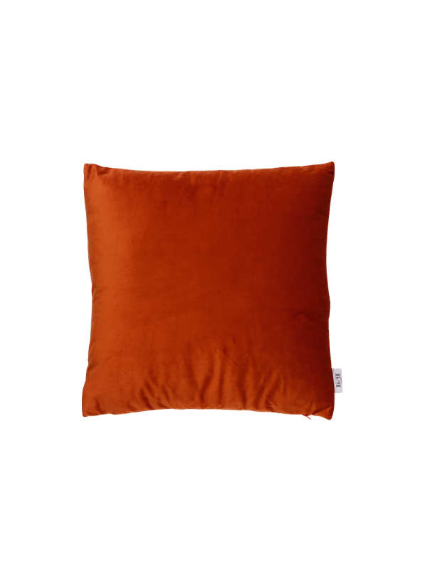 972042 Coussin rempli de fibre orange brûlé 45x45 cm – Image 1