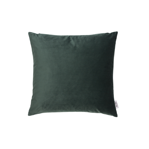 Coussin rempli de fibre 45x45cm vert sapin