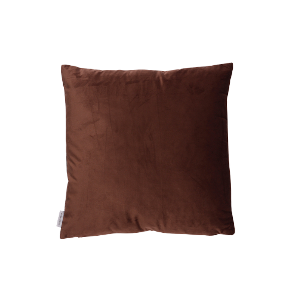 Coussin rempli de fibre 45x45cm marron