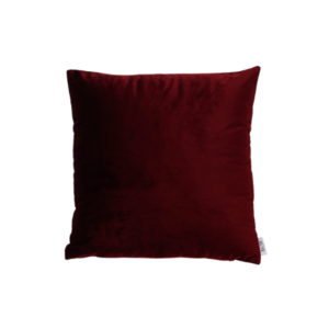 Coussin rempli de fibre 45x45cm rouge bordeaux