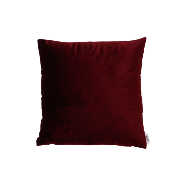 Coussin rempli de fibre 45x45cm rouge bordeaux