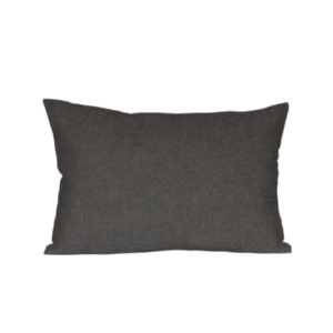 Coussin rempli de fibre 30x50cm gris anthracite
