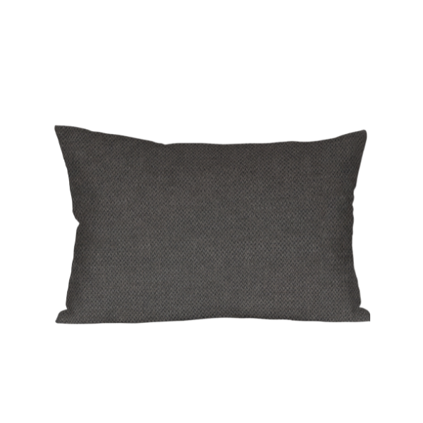 Coussin rempli de fibre 30x50cm gris anthracite