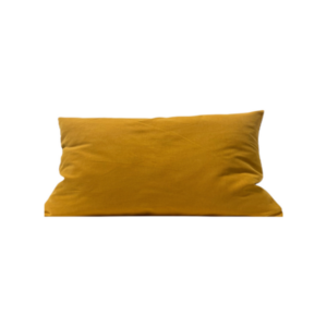 Coussin rempli de fibre 30x50cm moutarde