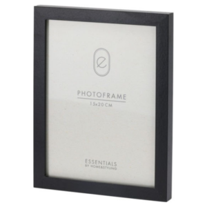 Cadre photo en MDF noir 18x23cm