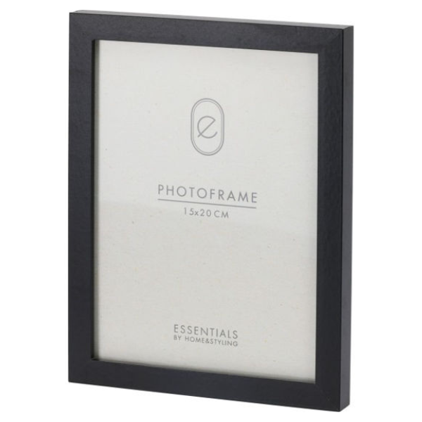 Cadre photo en MDF noir 18x23cm