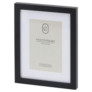 Cadre photo en MDF noir 17x22 cm