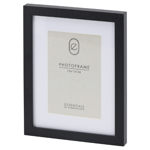 Cadre photo en MDF noir 17x22 cm