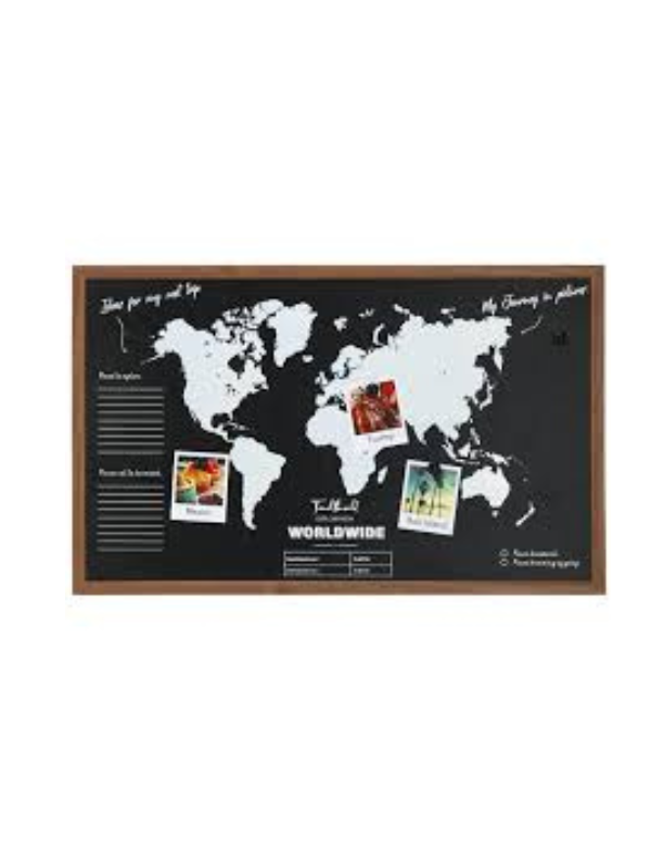 982741 Tableau magnétique motif carte du monde 78x48 cm – Image 1