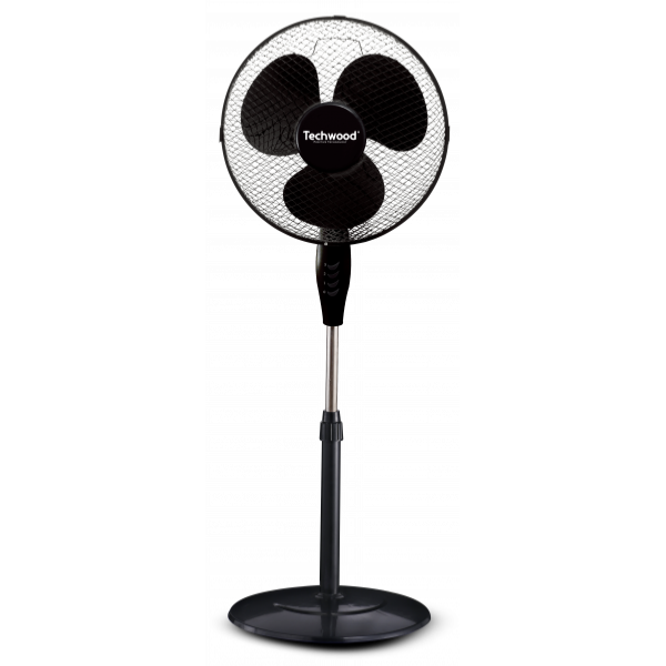 Ventilateur sur pied 40cm 45w noir TECHWOOD