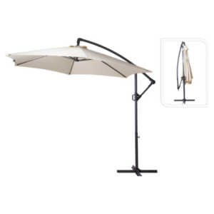 Parasol suspendu Ø 300 cm beige