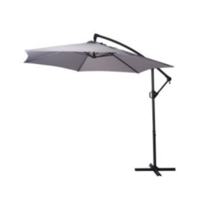 Parasol suspendu Ø 300 cm gris clair