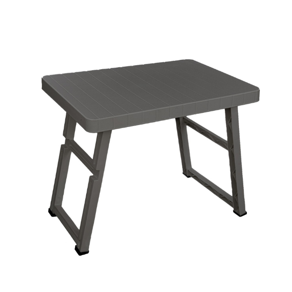 Table pliable en plastique 49,5 × 69,5 × 57,5 cm anthracite