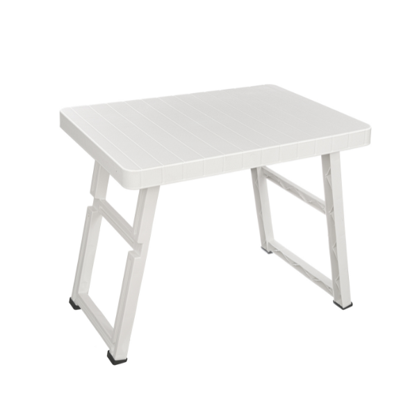 Table pliable en plastique 49,5 × 69,5 × 57,5 cm blanc