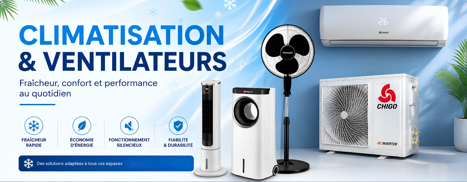 banniere CLIMATISATION ET VENTILEURS