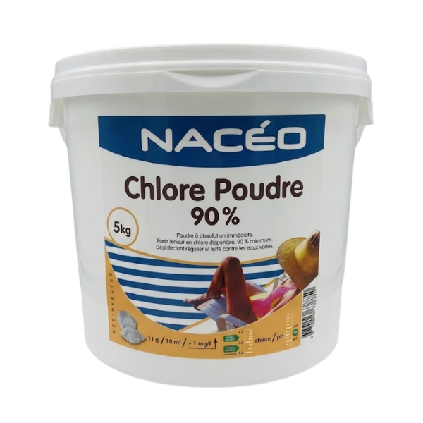 Chlore poudre 90% 5kg ocedis