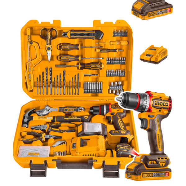 Coffret visseuse 20 V avec 164 accessoires